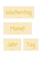 Vorschau - Fördermaterial/Inklusion - Tafelkalender | Lernkalender Grundschule (Gelb) + Wetterkarten - Seite 2