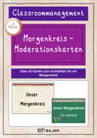 Vorschau - Präsentationen/Tafelbilder - Morgenkreis - Morgenritual - Moderationskarten - Deckblatt