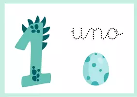 Vista previa - Hojas de trabajo - Trabaja los Números del 1 al 9 con Dinosaurios 🦕🦖 - página 2