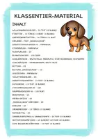 Vorschau - Stationenlernen - Klassentier Materialpaket "Dackel" / Dackelklasse (inkl. Clipart!) - Seite 1