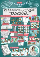 Vorschau - Stationenlernen - Klassentier Materialpaket "Dackel" / Dackelklasse (inkl. Clipart!) - Deckblatt