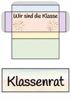 Vorschau - Mal- und Bastelvorlagen - Klassenleitung - Briefkasten für den Klassenrat - Seite 3