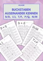 Vorschau - Arbeitsblätter - Buchstaben auseinander halten: b/d, p/q, m/n, f/t, i/j - Deckblatt