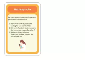 Vorschau - Stationenlernen - Sprache & Kommunikation Kärtchen Rund um Sprache Rechercheauftrag - Deutsch - Seite 3