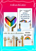 förhandsvisning - Målarbilder – Pride, HBTQIA+ 🏳️🌈🏳️⚧️ - försättsblad