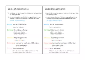 Vorschau - Arbeitsblätter - Lernwörtertraining zu „Sprache Stein Papier 2, Teil A“ - Seite 2