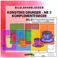 förhandsvisning - Måla en kopp eller en mugg med komplementfärger - försättsblad