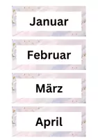 Vorschau - Präsentationen/Tafelbilder - Datum (Stundentafel) - Deckblatt