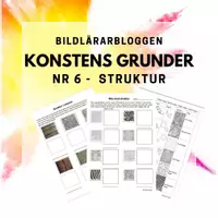 förhandsvisning - Konstens grunder NR 6 - Struktur/textur - försättsblad