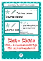Vorschau - Mal- und Bastelvorlagen - Mal- Minis. Mal- und Zeichenaufträge für zwischendurch - Deckblatt
