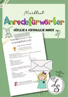 Vorschau - Merkblätter - Merktext: höfliche und persönliche Anrede (Anredepronomen/ - Fürwörter) - Deckblatt