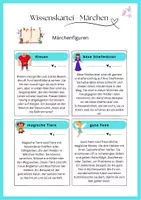 Vorschau - Fördermaterial/Inklusion - Märchen Klasse 5/6: Wissenskartei/Karteikarten - Seite 2