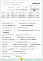 Vorschau - Stationenlernen - Adjektivendung bestimmter Artikel Theorie Übungen Lösung PDF - Seite 1