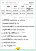 Vorschau - Stationenlernen - Adjektivendung bestimmter Artikel Theorie Übungen Lösung PDF - Seite 2
