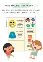 Vorschau - Spiele - Spiel Nebensatz mit WENN & alltägliche Situation / peinlich - Deckblatt