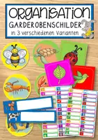 Vorschau - Anderer Materialtyp - Organisation – Garderobenschilder in 3 verschiedenen Varianten - Deckblatt
