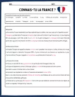 Vorschau - Arbeitsblätter - Quiz / Texte à trous France / Connais-tu la France / Landeskunde - Seite 2