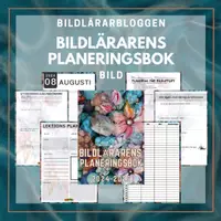 förhandsvisning - Bildlärarens planeringsbok 2024-2025 åk 7-9 - försättsblad
