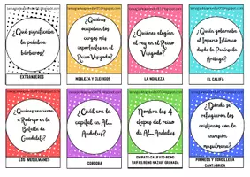 Vista previa - Unidades / Secuencias / Situaciones de Aprendizaje - Juego tarjetas Edad Media - página 1