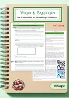 Vorschau - Arbeitsblätter - Viren und Bakterien: Medizinische Aspekte - Deckblatt