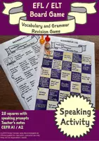 Vorschau - Spiele - Beginner Vocabulary and Grammar Revision Game - CEFR A1 / A2 - Deckblatt