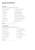 Vorschau - Arbeitsblätter - A Barred Owl (Literature) - Seite 1