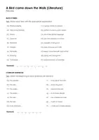 Vorschau - Arbeitsblätter - A Bird came down the Walk (Literature) - Seite 1
