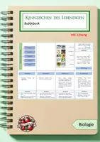 Vorschau - Arbeitsblätter - Buddybook - Kennzeichen des Lebendigen - Deckblatt