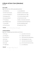 Vorschau - Arbeitsblätter - A Room of One's Own (Literature) - Seite 1