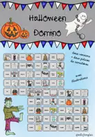 Vorschau - Spiele - Halloween - Domino Spiel (Französisch / Français) - Deckblatt
