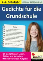 Vorschau - Arbeitsblätter - Gedichte für die Grundschule | Deutsch Grundschule Förderschule Klasse 3–4 | Gedichte, Literaturunterricht, kreatives Schreiben, Birgit Richter, Sprachkompetenz | Arbeitsblätter, Kopiervorlagen mit Lösungen - Deckblatt