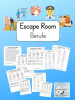 Vorschau - Arbeitsblätter - Escape Room: Berufe (2. bis 4. Klasse, fächerübergreifend) - Deckblatt