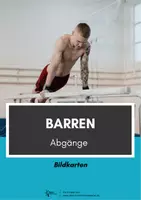 Vorschau - Stationenlernen - Turnen ⎮ Barren - Abgänge (26 Stationskarten für den Sportunterricht) - Deckblatt
