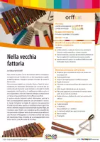 anteprima - Audio - Nella vecchia fattoria - Accompagnamento di canzoni con strumenti Orff - Pagina di copertina