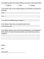Vorschau - Arbeitsblätter - Leistungsnachweis: Der heilige Nikolaus von Myra (mit Lösungen) - Seite 2