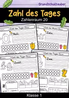 Vorschau - Arbeitsblätter - Zahl des Tages - Zahl der Woche - Zahlenraum 20 Klasse 1 - Deckblatt