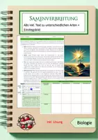 Vorschau - Arbeitsblätter - Ausbreitungsarten von Samenpflanzen - Deckblatt