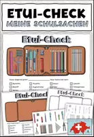 Vorschau - Arbeitsblätter - Etui-Check (Schweizer Version) Meine Schulsachen - DaZ / DaF / Deutsch - Deckblatt