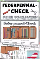 Vorschau - Arbeitsblätter - Federpennal-Check (Österreicher Version) Meine Schulsachen - DaZ / DaF / Deutsch - Deckblatt