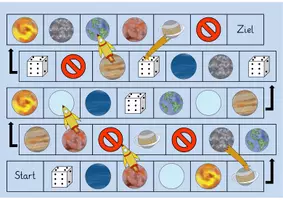Vorschau - Spiele - Leiterspiel mit Quizfragen Unser Sonnensystem - Seite 3