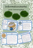 Vorschau - Merkblätter - Informationskartei Unser Sonnensystem Weltraum - Deckblatt