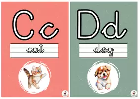 Vista previa - Decoración del aula - ABC posters for the classroom_ ENGLISH ALPHABET - página 3