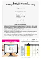 Vorschau - Stundenentwürfe - Erfolgreich bewerben – Berufsvorbereitung Sekundarstufe I II Klasse 8-13 | Bewerbung, Lebenslauf, Vorstellungsgespräch, Stellenanzeige, Stundenbilder | Arbeitsblätter Vorlagen Kopiervorlagen - Seite 1