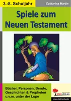 Vorschau - Spiele - Spiele zum Neuen Testament | Religion Grundschule Sekundarstufe I Klasse 3–8 | Tabu, Quartett, Schwarzer Peter, Puzzle, Wer bin ich, Bibelchampion, Freiarbeit, Lösungen - Deckblatt