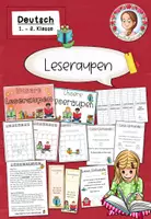 Vorschau - Mal- und Bastelvorlagen - "Leseraupen" / Lesen - Materialpaket (1.-3. Klasse) Deutsch - Deckblatt