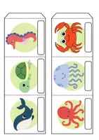 Vorschau - Arbeitsblätter - Leporello/Faltbuch Thema Tiere im Wasser (Klasse 1 und 2) - Seite 3
