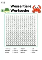 Vorschau - Arbeitsblätter - Wortsuchspiel/Wortsuche/Suchsel Tiere im Wasser (Grundschule) - 4 Varianten - Seite 1