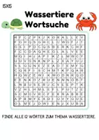 Vorschau - Arbeitsblätter - Wortsuchspiel/Wortsuche/Suchsel Tiere im Wasser (Grundschule) - 4 Varianten - Seite 2