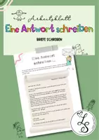 Vorschau - Arbeitsblätter - Briefe schreiben: Eine Antwort verfassen - Deckblatt