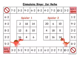 Vorschau - Stationenlernen - Einmaleins: 22 Bingo- und Würfelspiele - Seite 2